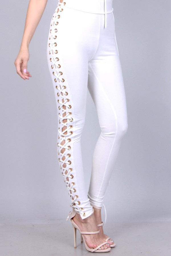 White Party Jumpsuit - Stilletoes Plus KV