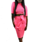 "Kouture" Pink Skirt Set - Stilletoes Plus KV