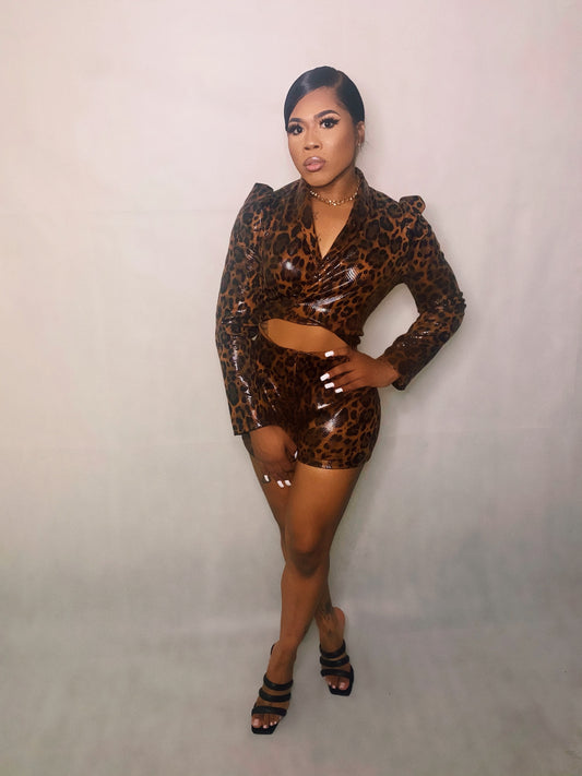 “Ms Sophisticated” leopard jumpsuit