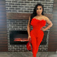 “Valentine” Feather Jumpsuit