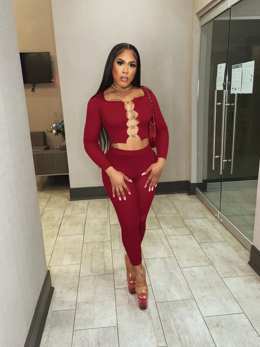 “Butterfly 2.0” two piece ribbed set