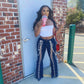 “Monster”  Lace Up Fridge Jeans