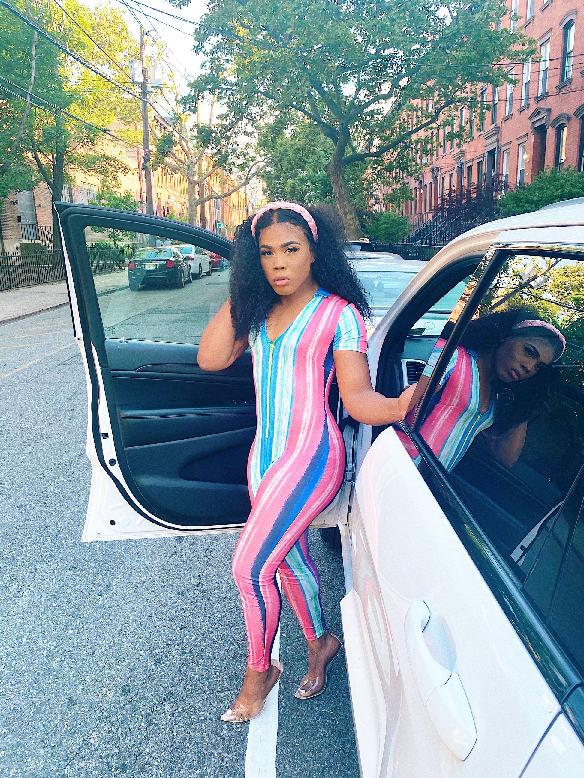 “Cotton Candy”  Colorful Jumpsuit - Stilletoes Plus KV