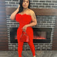 “Valentine” Feather Jumpsuit