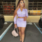 “Daphne ” plaid skirt  set
