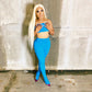 “BODY” Tube Top With Split Boot-Cut Pants Set - Stilletoes Plus KV